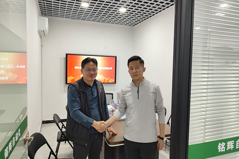 电动缸适配稀土领域需求，铭辉电动缸迎来包头知名稀土企业考察