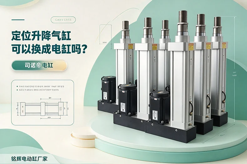 定位升降气缸可以换成电缸吗？铭辉电动缸厂家讲清替换边界与选型